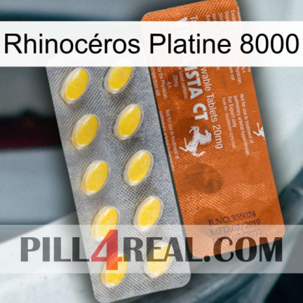 Rhinocéros Platine 8000 42